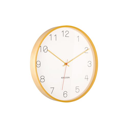 Karlsson 5926YE dizajnové nástenné hodiny 40 cm, žltá
