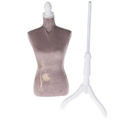 Manechin pentru haine damă, 168 cm, lemnși catifea