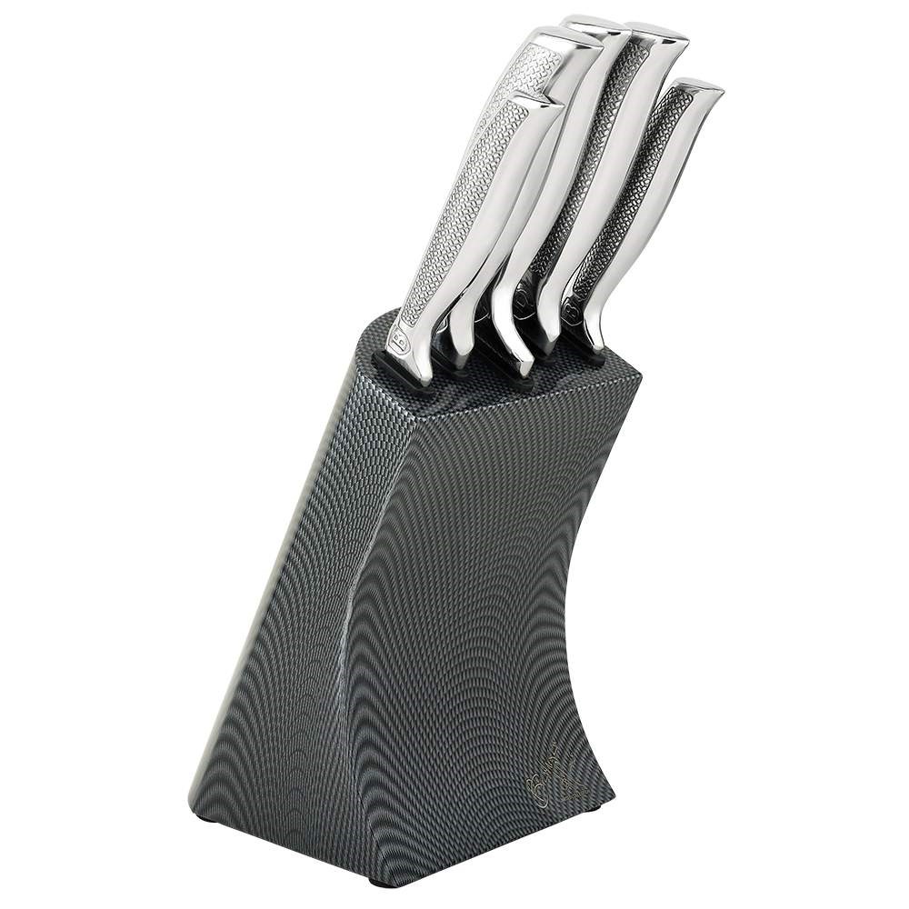 Berlinger Haus 6-dielna sada nožov v stojane Kikoza Collection, tm. sivá