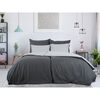 B.E.S. Petrovice Lenjerie de pat din bumbac Double face antracit/gri, 140 x 220 cm, 70 x 90 cm