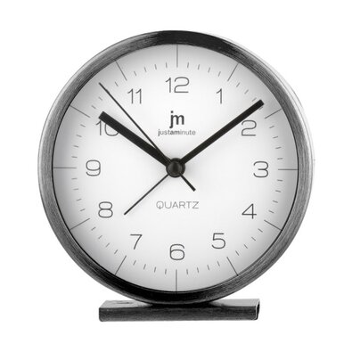 Lowell JA7080G designerski zegar stołowy śr. 12 cm