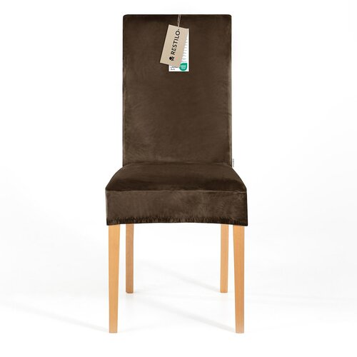 Restilo Napinac za stol Sento temno rjava, 48 x 48x 58 + 10 cm, komplet 6 kosov