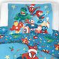 Carbotex Kinderbettwäsche aus Baumwolle Avengers Weihnachtsfahrt, 140 x 200 cm, 70 x 90 cm