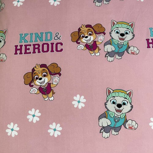 Jerry Fabrics Otroško bombažno posteljnino PawPatrol PP427 Heroic, 140 x 200 cm, 70 x 90 cm