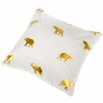 Prevlečka za blazino Slon bela, 45 x 45 cm