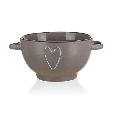 Banquet Keramična skodelica HEART 660 ml, rjava