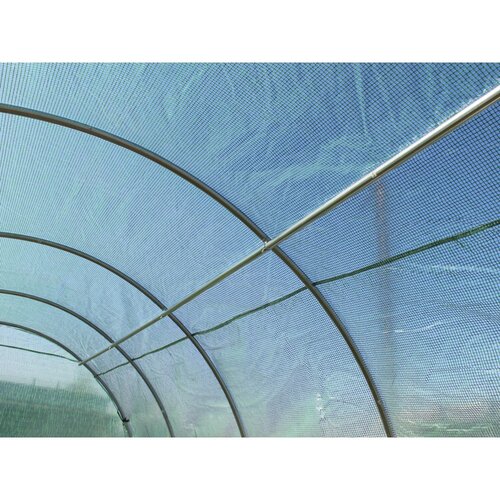 Zahradní fóliovník s pevnými dveřmi, 400 x 250 x 200 cm