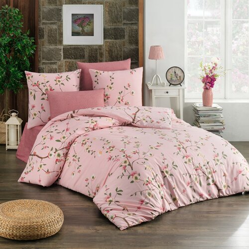 Lenjerie de pat din bumbac Laura, roz, 140 x 200 cm, 70 x 90 cm 140 Textile casă