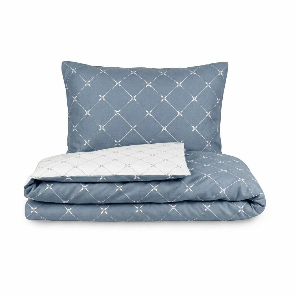 Set de lenjerie de pat din bumbac Kvalitex Safir albastru, 140 x 200 cm, 70 x 90 cm, 140 x 200 cm, 70 x 90 cm