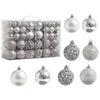 4Home Weihnachtsschmuck-Set Noel 100 Stück, Silber