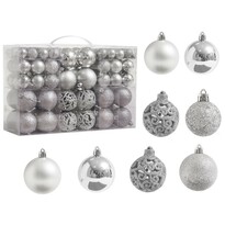 Set ornamente de Crăciun 4Home Noel, argintiu, 100 buc.
