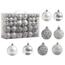 4Home Weihnachtsschmuck-Set Noel 100 Stück, Silber