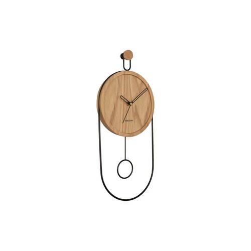 Karlsson 5892WD designerski zegar ścienny z wahadłem, 46 cm