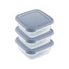 Praktyczny 3-częściowy komplet pojemników z tworzywa sztucznego, 0,9 l