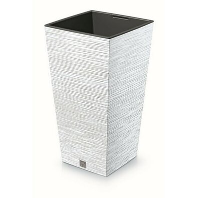 Virágcserép FURU SQUARE virágtartó 39,5 cm, fehér