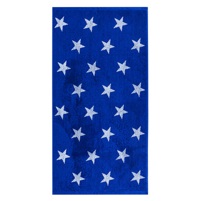 Stars törölköző, kék, 50 x 100 cm