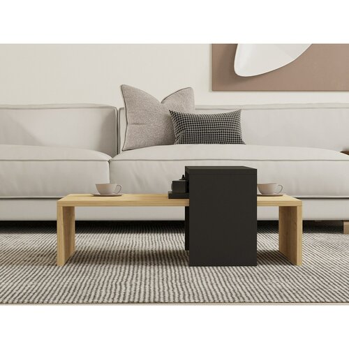 Konferenční stolek Glow Anthracite and Sapphire Oak
