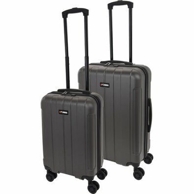 Proworld 2-tlg. Reisekoffer-Set, Grau