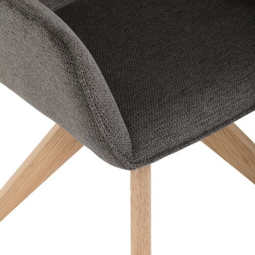 Jídelní židle DCH-C2148 GREY2 s voděodolnou látkou