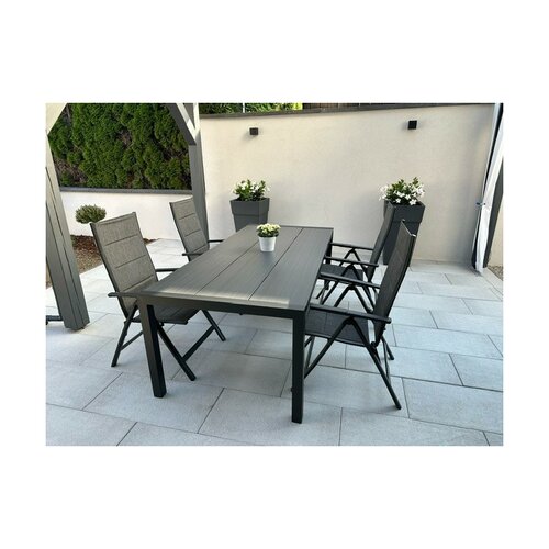Gartensitzgruppe Haggen, 5 Teile, Aluminium