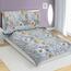 Bellatex Бавовняна постільна білизна Листя фіолетовий, 140 x 220 см, 70 x 90 см