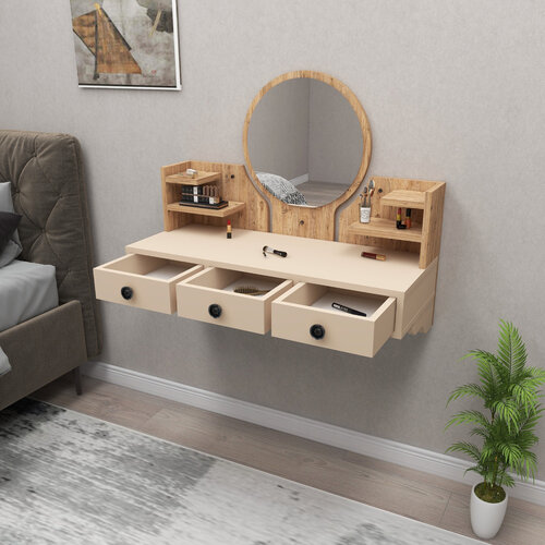 Kozmetický stolík Polina Beige