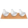 Lamart LT9219 4-dielna servírovacia súprava misiek Bamboo, 27 x 12 cm
