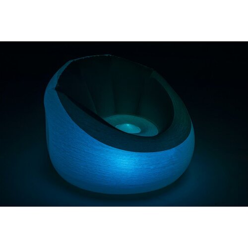Fotoliu gonflabil catifelat Bestway cu efecte LED, 102 x 97 x 71 cm