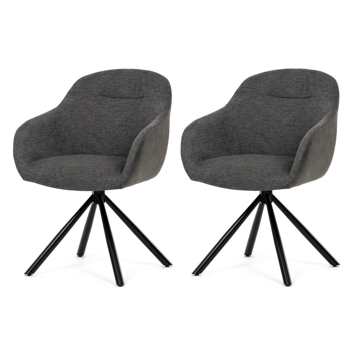 Sada jídelních židlí s vratným mechanismem DCH-Y1143 GREY2, 2 ks