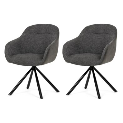 Set de scaune de sufragerie cu mecanism deîntoarcere DCH-Y1143 GREY2, 2 buc.