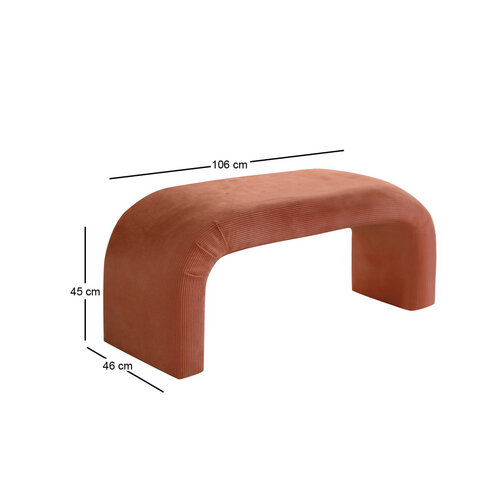 Lavice Nu Bench Coral