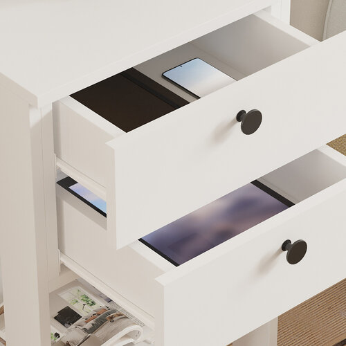 Nachttisch Ruzisa White