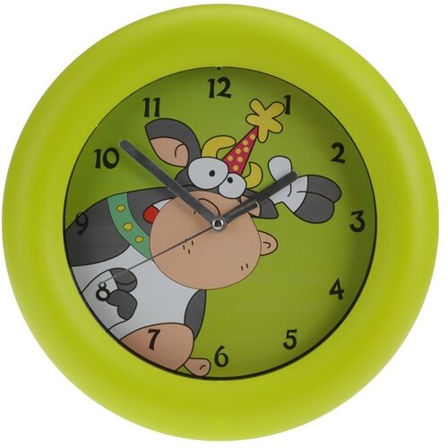 Zegar ścienny Cowie zielony, 26 cm