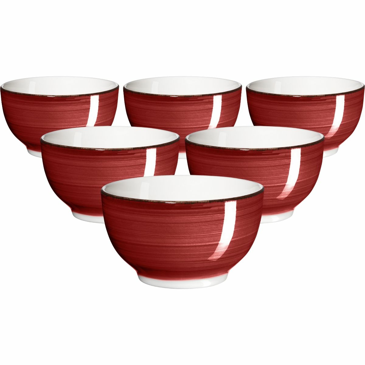 Mäser Sada 6 misek Bel Tempo 14 cm, červená