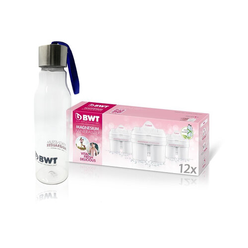 BWT Náhradní filtry 12 ks s dárkem - sportovní láhev BWT