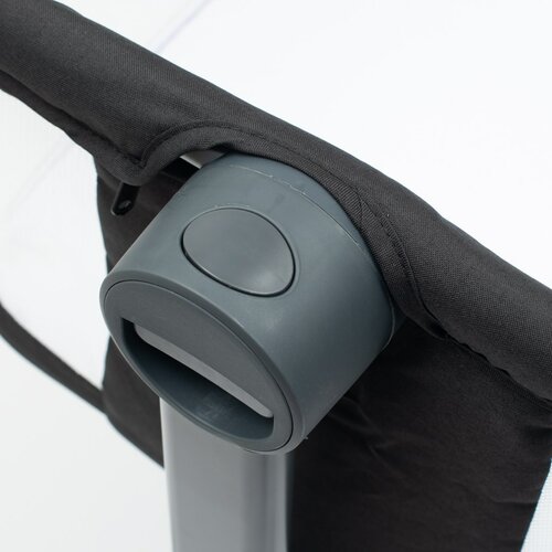 Baby Mix Łóżeczko dostawne Rose czarny, 84 x 80 x 52 cm