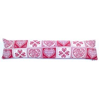 Ozdobný těsnicí polštář do oken Srdce, 90 x 20 cm Ozdobný těsnicí polštář do oken Srdce, 90 x 20 cm