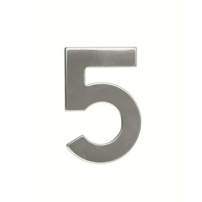 Nerjaveča hišna številka 5, 2D ploščata