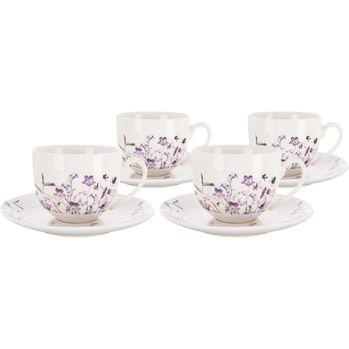 Orion Sada 4 šálků s podšálky LOUKA 280 ml