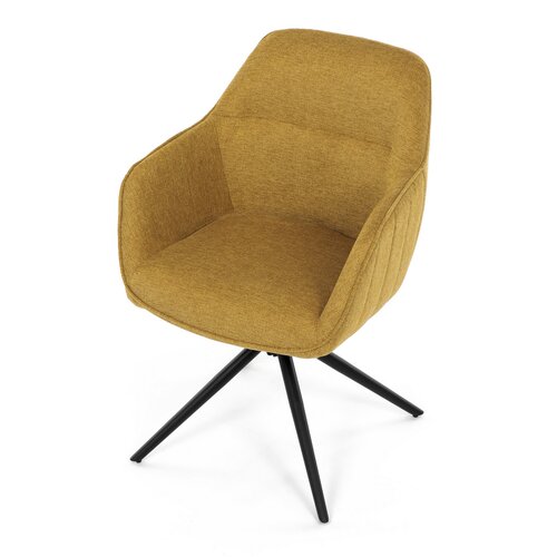 Zestaw krzeseł obiadowych z mechanizmem zwrotnymHC-536 YEL2, 2 szt.