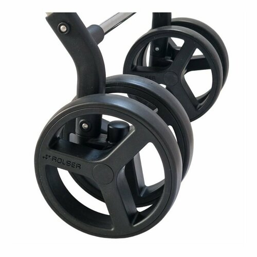 Rolser Składany wózek na kółkach Basket Polar 4Big, czarny