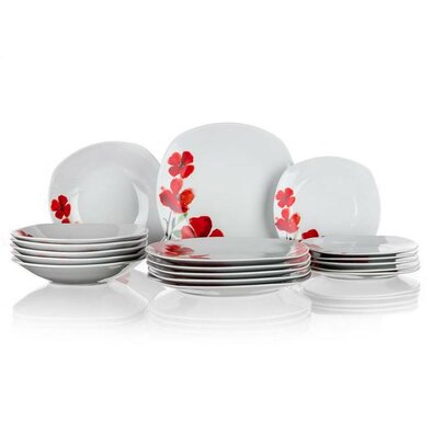 Banquet 18-teiliges Geschirrset Poppies
