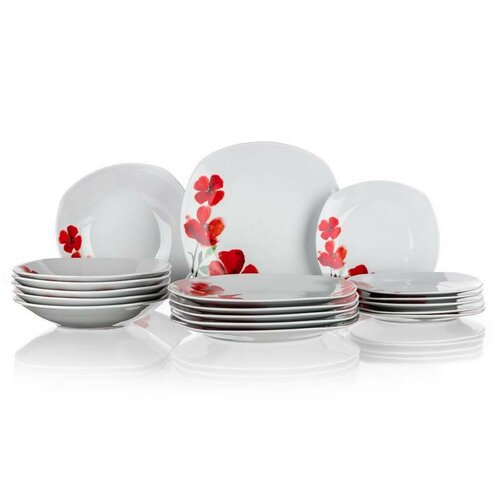 Banquet 18-delni jedilni servis Poppies