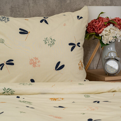 Lenjerie de pat din bumbac 4Home Dragonflies , 140 x 220 cm, 70 x 90 cm