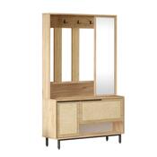 Cuier cu raft pentru pantofi Once Walnut and Oak