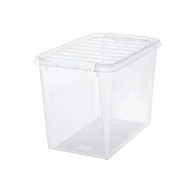SmartStore Shranjevalna škatla z belimi sponkamiClassic, 61 l