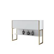 Luxe White and Gold komód
