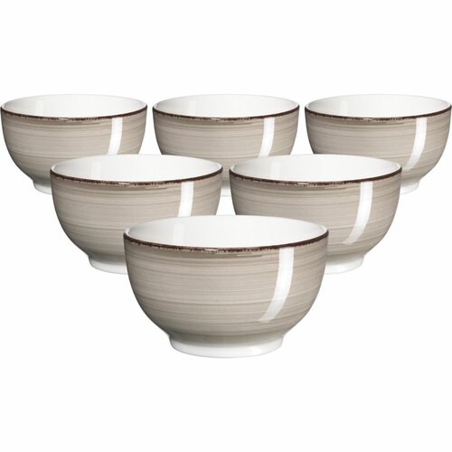 Mäser Zestaw 6 misek Bel Tempo 14 cm, taupe