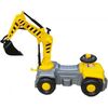 Mașinuță excavator, 76 cm, galben