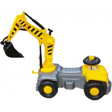 Mașinuță excavator, 76 cm, galben